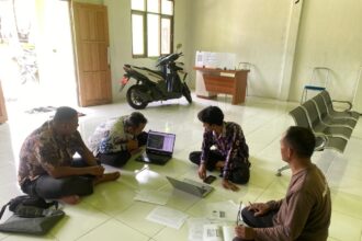 Kantor Pertanahan Tapin Koordinasi Pengumpulan Data PTSL di Desa Kepayang
