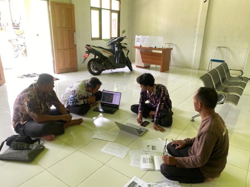 Kantor Pertanahan Tapin Koordinasi Pengumpulan Data PTSL di Desa Kepayang