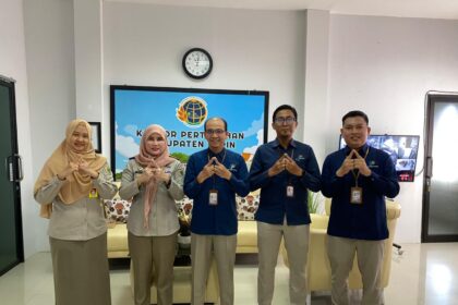 Kantor Pertanahan Tapin Terima Kunjungan BPS untuk Dukung Sensus Ekonomi 2026