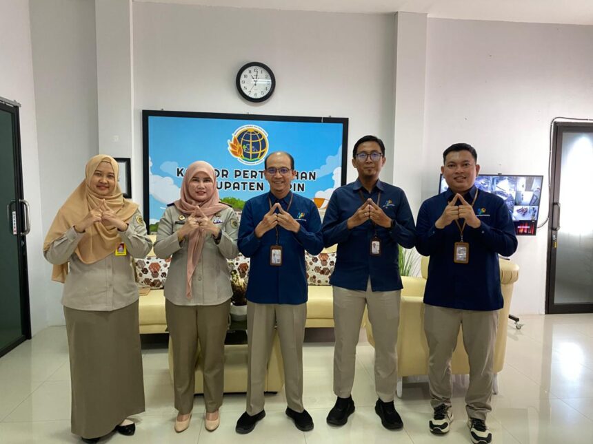 Kantor Pertanahan Tapin Terima Kunjungan BPS untuk Dukung Sensus Ekonomi 2026