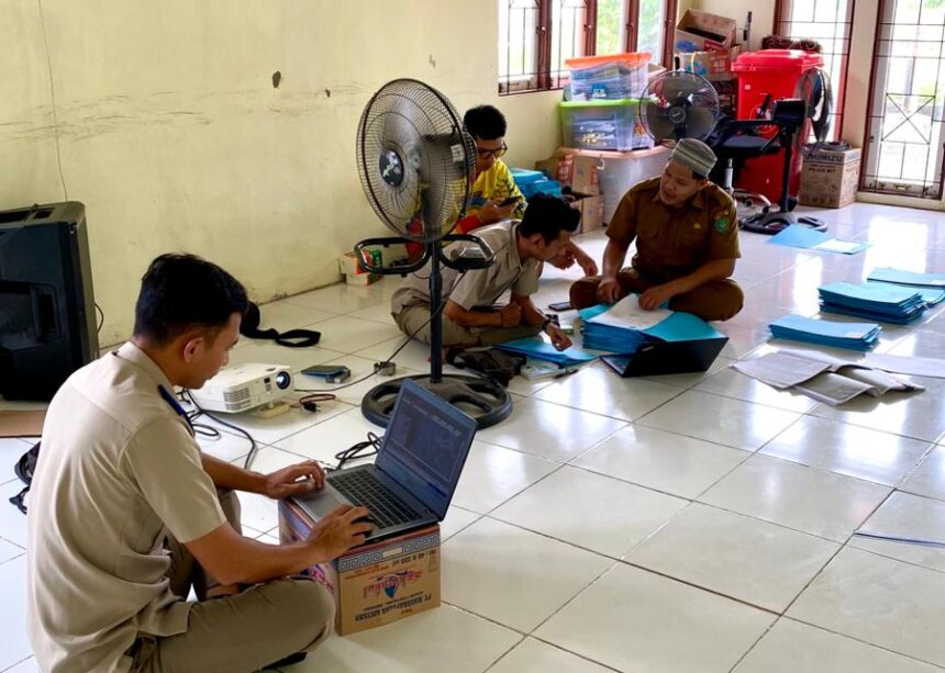 Kantor Pertanahan Tapin Lakukan Koordinasi Pengumpulan Data PTSL di Desa Serawi