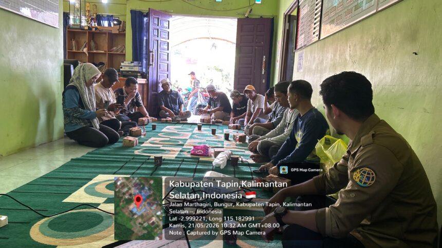 Kantor Pertanahan Tapin Laksanakan Pemetaan Sosial Reforma Agraria di Desa Kalumpang