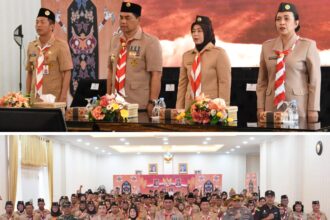 Bupati Barito Utara Lantik Pengurus Kwarcab Gerakan Pramuka Masa Bakti 2026–2031