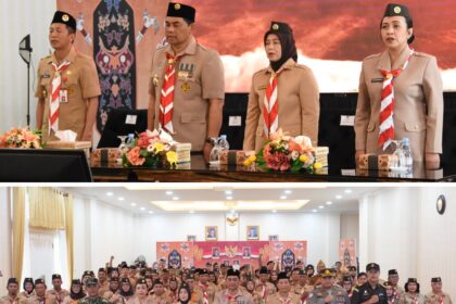 Bupati Barito Utara Lantik Pengurus Kwarcab Gerakan Pramuka Masa Bakti 2026–2031
