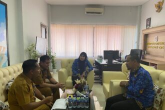 Kantor Pertanahan Tapin dan Dishub Bahas Percepatan Sertipikasi Aset Daerah