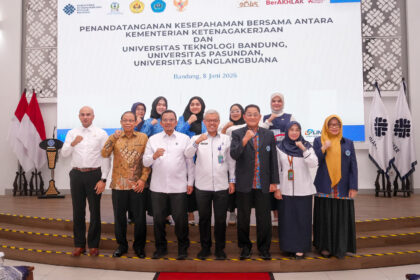 Kemnaker Gandeng Tiga Kampus di Bandung untuk Pengembangan SDM, Riset, dan Pengabdian Masyarakat