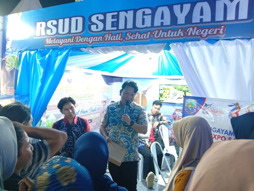 Malam Penutupan Expo Sa'ijaan Kotabaru Hebat 2026,RSUD Sengayam Adakan Kuis Berhadiah