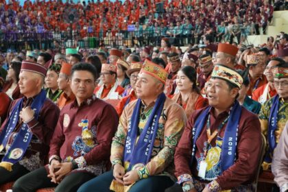 Wakil Bupati Kapuas Dodo, S.P. saat menghadiri acara Sinode Umum XXV GKE, Puruk Cahu, Kabupaten Murung Raya, Selasa (7/7/2026).