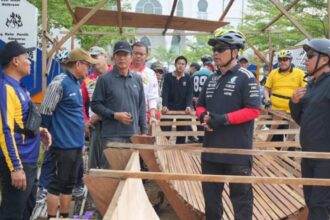 Bupati Shalahuddin Pimpin Senam dan Gowes Bersama, Tinjau Progres Pembangunan Jalan Islamic Center