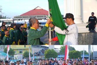 Bupati Shalahuddin Lepas Kontingen O2SN Barito Utara ke Tingkat Provinsi Kalimantan Tengah