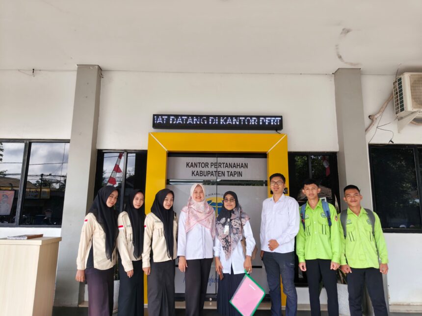 Kantor Pertanahan Tapin Terima Lima Siswa Magang dari SMKN 1 Rantau