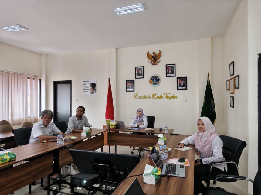 Kantor Pertanahan Tapin Ikuti Pembahasan Penyederhanaan Regulasi Layanan Prioritas ATR/BPN