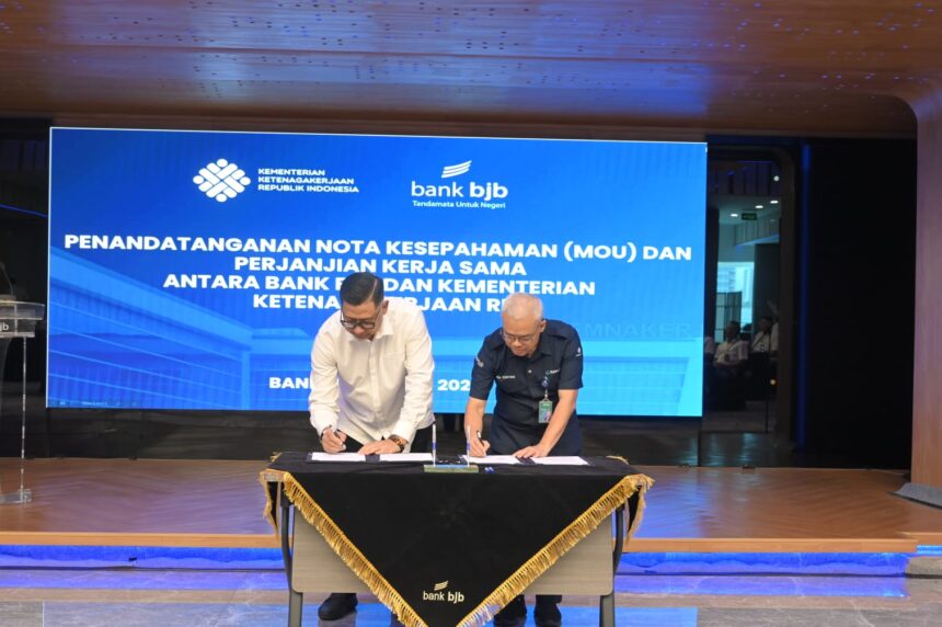 Kemnaker dan bank bjb Jalin Kerja Sama Pengembangan Kompetensi SDM dan Layanan Perbankan