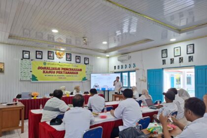 Kantor Pertanahan Tapin Sosialisasikan Pencegahan Kasus Pertanahan di Kecamatan Salam Babaris