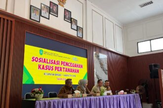 Kantor Pertanahan Tapin Sosialisasikan Pencegahan Kasus Pertanahan di Kecamatan Binuang