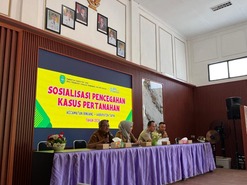 Kantor Pertanahan Tapin Sosialisasikan Pencegahan Kasus Pertanahan di Kecamatan Binuang