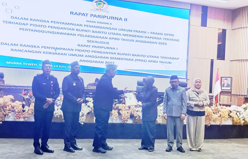 Pemkab Barito Utara Komitmen Susun APBD 2027 Tepat Sasaran, Bupati Apresiasi Masukan DPRD