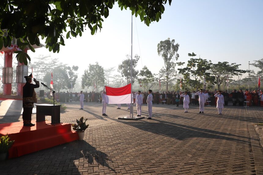 Kanwil BPN Kalsel Gelar Upacara HUT ke-81 Kemerdekaan RI