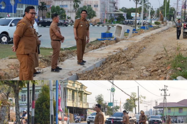 Bupati Shalahuddin Tinjau Sejumlah Proyek Infrastruktur Strategis Barito Utara