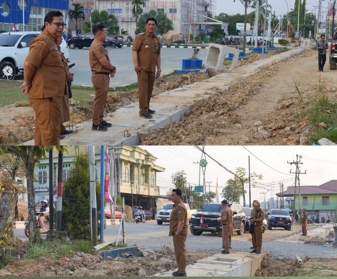Bupati Shalahuddin Tinjau Sejumlah Proyek Infrastruktur Strategis Barito Utara