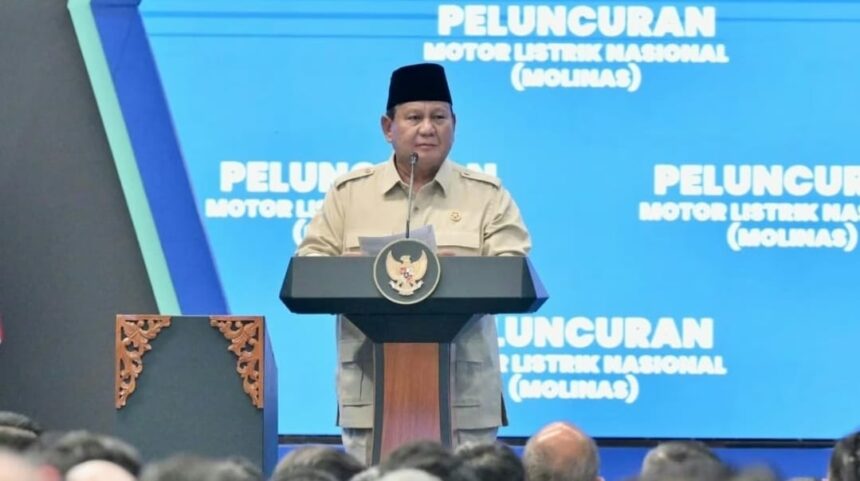 Prabowo Dorong Motor Listrik Nasional Jadi Simbol Kemandirian Teknologi Indonesia