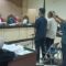 Sukhrowardi bersama anaknya Ridho Maulidi saat bersaksi dalam kasus dugaan korupsi sewa internet jaringan