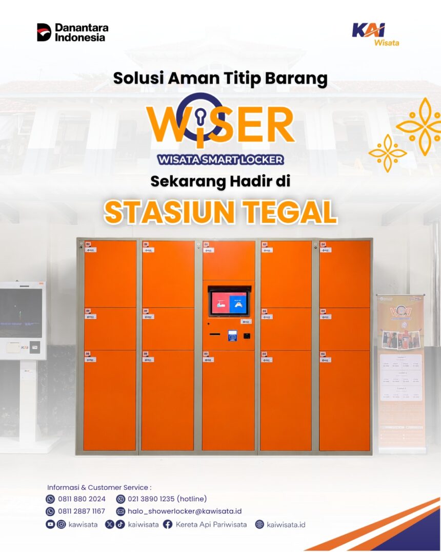 Bebas Eksplorasi Tegal Tanpa Beban, WISER Hadir di Stasiun Tegal