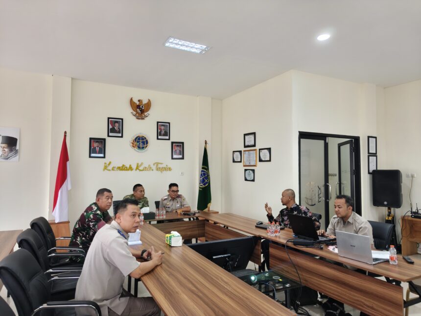 Kantor Pertanahan Tapin dan Kodim 1010 Koordinasikan Rencana Lokasi Pembangunan Batalyon TP