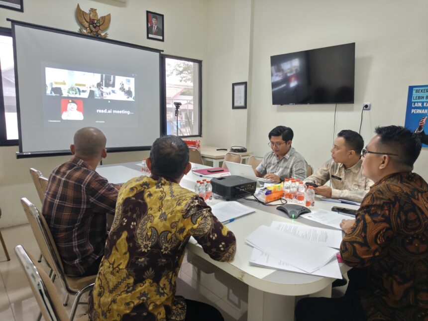 Kantor Pertanahan Tapin Ikuti Rapat Klarifikasi Permohonan Informasi Data Pertanahan