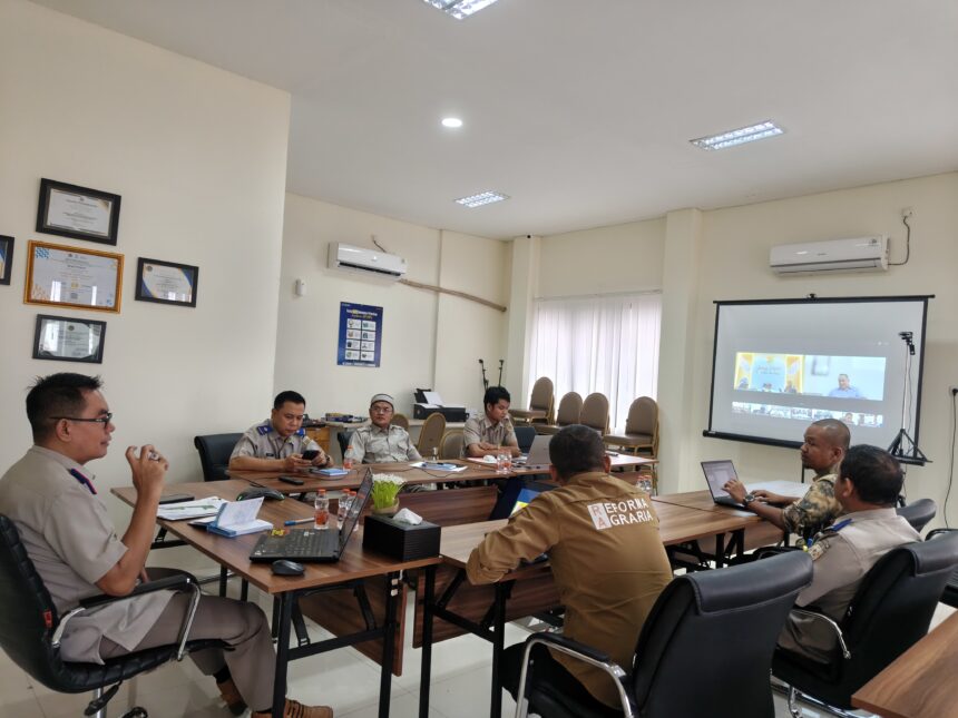 Kantor Pertanahan Tapin Ikuti Rapat Tindak Lanjut Penanganan Kebakaran Lahan