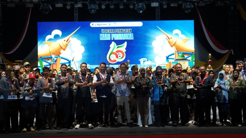 Malam Puncak Hari Pramuka ke-65 di Kotabaru Berlangsung Meriah
