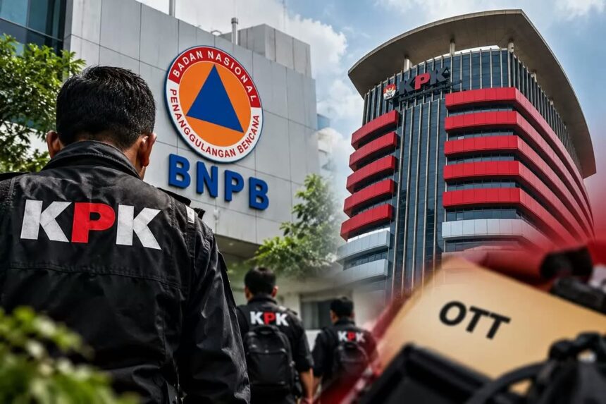 KPK Sita Rp1,4 Miliar dan Emas dalam OTT di BNPB, Dana Kebencanaan Disorot