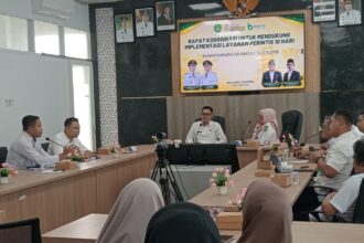 Kantor Pertanahan Tapin Bahas Implementasi Layanan PERINTIS 10 Hari Bersama Bapenda dan PPAT
