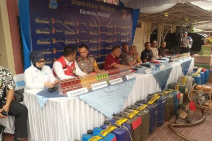 7.825 Liter BBM Disita, 18 Orang Jadi Tersangka Kasus Penyalahgunaan Solar dan Pertalite di Kalsel